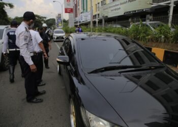 Parkir Sembarangan, Ratusan Kendaraan Digembosi Dishub Kota Tangerang