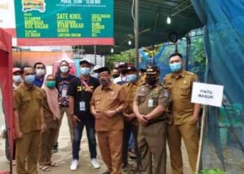 Pedagang Bazaar Takjil Ramadan di Wadassari Diberikan Swab Antigen