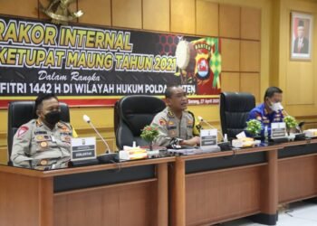 Polda Banten Gelar Rakor Internal Ops Ketupat Maung 2021