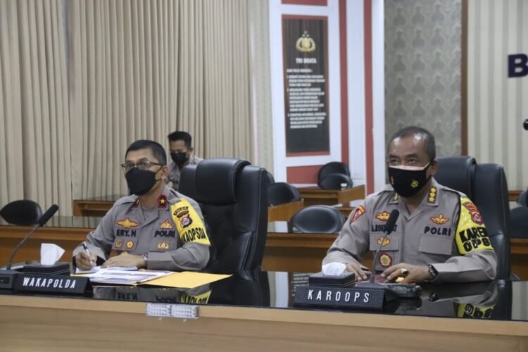 Polda Banten Ikuti Rapat Internal Pimpinan dengan Wakapolri Secara Virtual