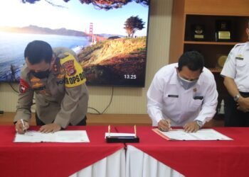 Polda Banten Teken MoU Diseminasi Informasi dengan BBMKG Wilayah II