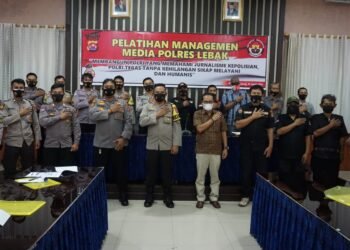 Polres Lebak Polda banten Ikuti Pelatihan Jurnalisme Kepolisian