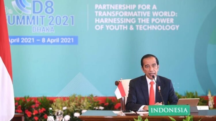 Presiden Jokowi Hadiri KTT D-8 Secara Virtual