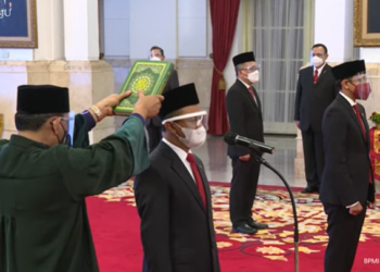 Presiden Jokowi Lantik Menteri Investasi/Kepala BKPM, Mendikbudristek, dan Kepala BRIN