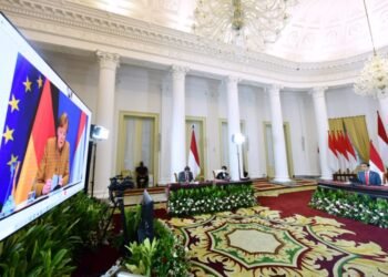 Presiden Jokowi dan Kanselir Angela Merkel Lakukan Pertemuan Bilateral secara Virtual