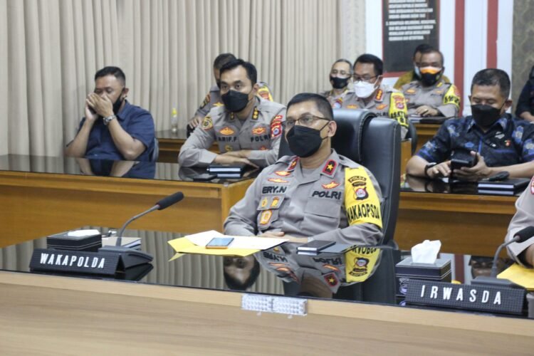 Wakapolda Banten dan PJU Ikuti Anev Program Prioritas Kapolri