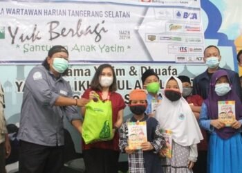Pokja Wartawan Harian Tangsel Santuni Anak Yatim di Bulan Ramadhan