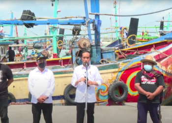 Pastikan Situasi Nelayan Selama Pandemi, Presiden Kunjungi PPDI Brondong Lamongan