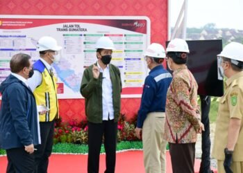Presiden Jokowi Tinjau Pembangunan Jalan Tol Pekanbaru – Bangkinang