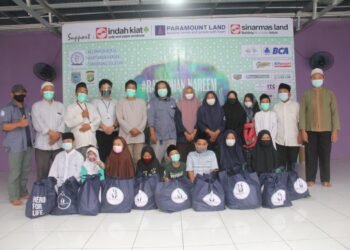 Pokja Wartawan Harian Tangsel-Paramount Land Santuni Ratusan Yatim Piatu