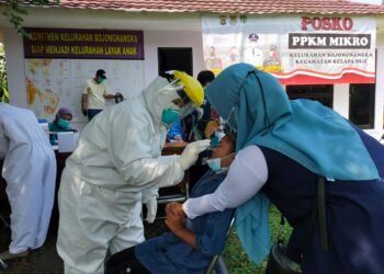 Pemudik Masuk ke Tangerang Diswab UDiK  Polres Tangsel