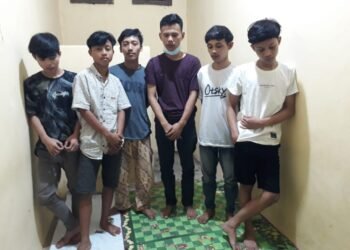 Polsek Sumur Polres Pandeglang Amankan Pelaku Pengeroyokan