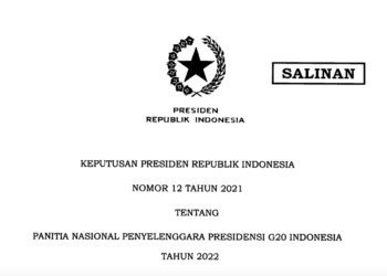 Presiden Terbitkan Keppres Panitia Nasional Penyelenggaraan Presidensi G20 Indonesia