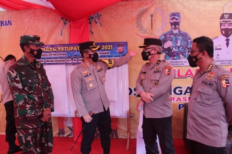 Tim Was Ops Polri Tinjau Pos Pengamanan Operasi Ketupat 2021 di Polres Lebak