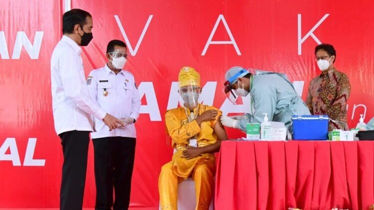 Tinjau Vaksinasi di Bintan, Presiden: Semoga Dapat Segera Tercapai Kekebalan Komunal
