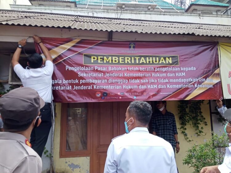 Kemenkumham Ambil Alih Pengelolaan Pasar Babakan Tangerang