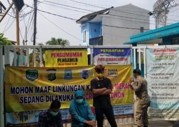 47 Warga Positif Covid-19, Dua RT di Jatiuwung Kota Tangerang Dilockdown