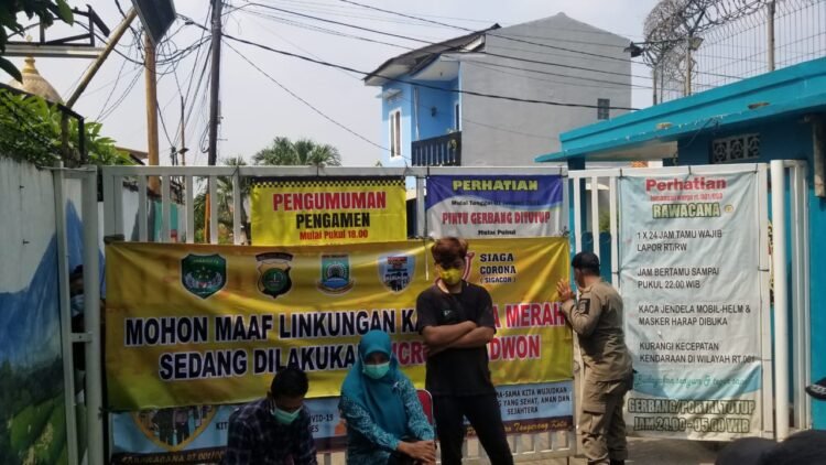 47 Warga Positif Covid-19, Dua RT di Jatiuwung Kota Tangerang Dilockdown