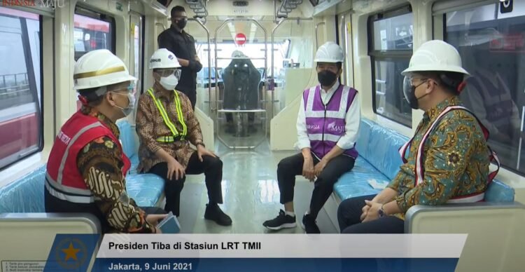 Ditargetkan Beroperasi Tahun 2022, Presiden: Progres Pembangunan LRT Jabodebek Capai 84,7 Persen