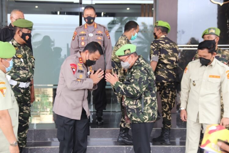 Jalin Silaturahmi, Pemuda Panca Marga Kunjungi Polda Banten