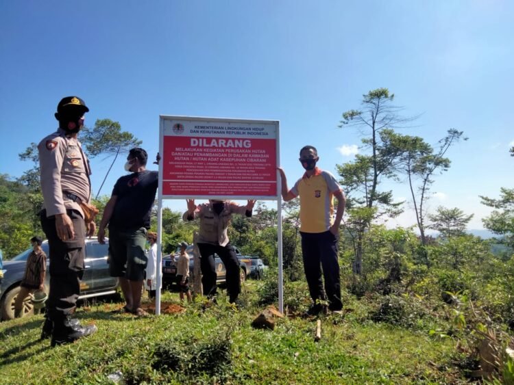 Longsor Lebak Tertangani,Gunung Liman Mulai Ditanami