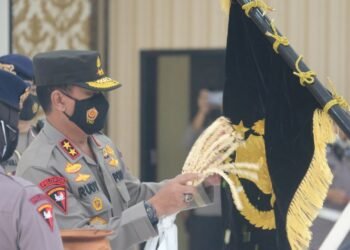 Polda Banten Gelar Upacara Pencucian Pataka, Jelang HUT 1 Juli