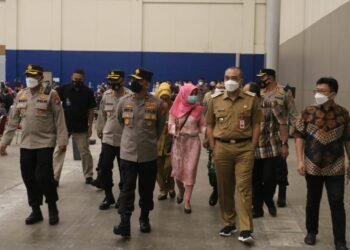 Polda Banten Gelar Vaksinasi Massal Dukung Percepatan Program Vaksinasi Pemerintah