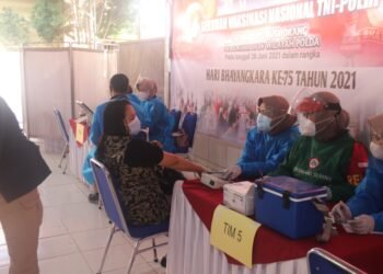 Polda Banten Sukses Laksanakan Vaksinasi Massal