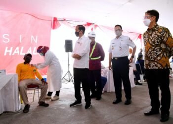 Tinjau Vaksinasi Massal di Pelabuhan Sunda Kelapa, Presiden: Terus Laksanakan dengan Jumlah Lebih Banyak