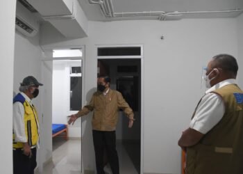 Presiden Tinjau Kesiapan Rusun Pasar Rumput untuk Isolasi Pasien COVID-19