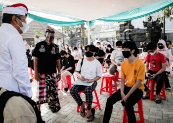 Pemkot Tangsel Gelar Vaksinasi Covid-19 di Pura Parahyangan Jagat Guru