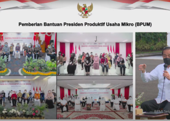 Presiden Jokowi Serahkan Banpres Produktif Usaha Mikro