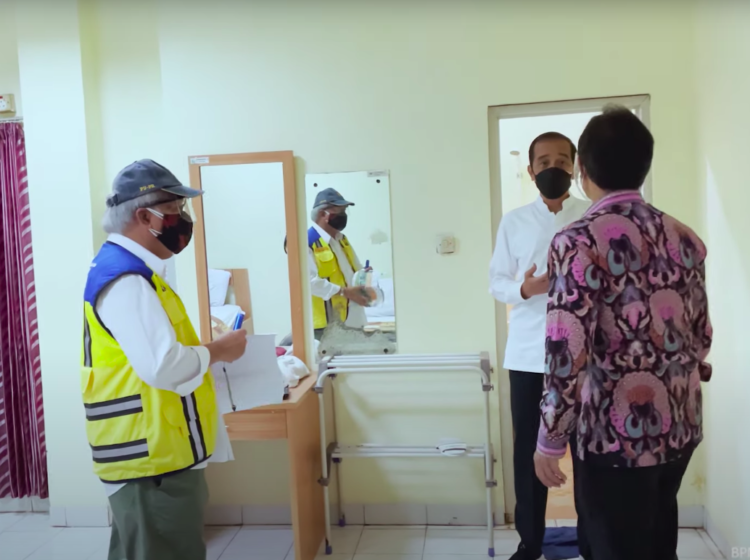 Antisipasi Tambahan Kebutuhan RS, Presiden Jokowi Pastikan Kesiapan Asrama Haji Pondok Gede