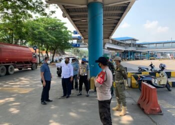 Dirresnarkoba Polda Banten Monitoring Penerapan PPKM Darurat di Cilegon