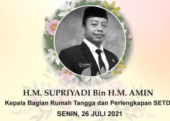 Kabag Rumah Tangga dan Perlengkapan Setda Kota Tangsel HM Supriyadi bin HM Amin  Meninggal Dunia
