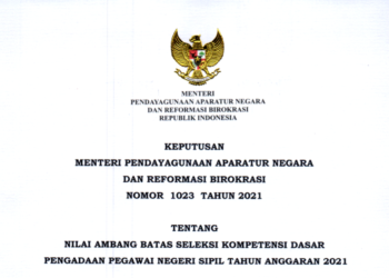 Kementerian PANRB Tetapkan Nilai Ambang Batas SKD Seleksi CPNS 2021