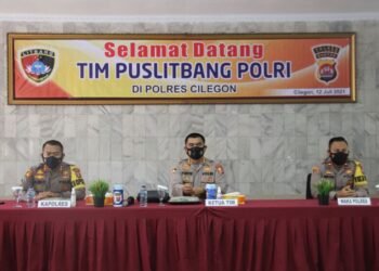 Lakukan Penelitian, Tim Puslitbang Polri Datangi Mapolres Cilegon