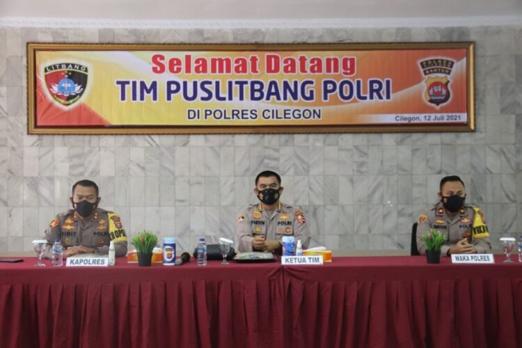 Lakukan Penelitian, Tim Puslitbang Polri Datangi Mapolres Cilegon