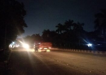PJU Dipadamkan, Jalan Utama di Kota Tangerang Gelap Gulita