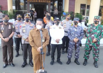 PPKM Darurat Diberlakukan, Polda Banten Gelar Pasukan Pengamanan