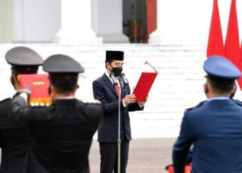 Pimpin Prasetya Perwira Tahun 2021, Presiden Jokowi Lantik 700 Perwira Remaja TNI dan Polri
