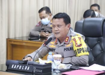 Polda Banten Ikuti Rakor Evaluasi Dalam Implementasi PPKM Darurat Secara virtual