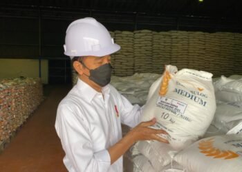 Presiden Jokowi Tinjau Gudang Bulog Cek Ketersediaan Pangan Nasional