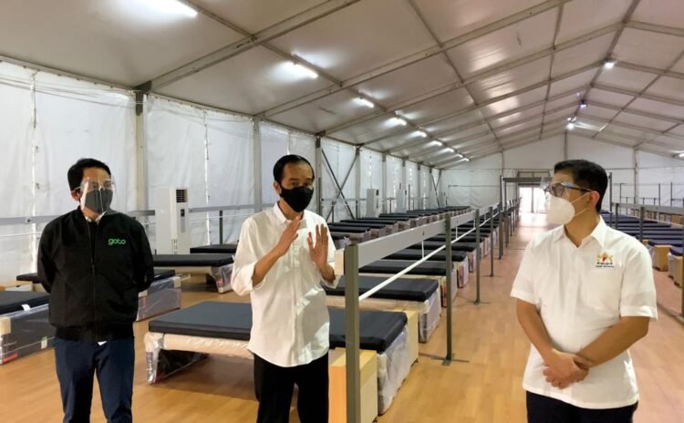 Presiden Jokowi Tinjau Rumah Oksigen Gotong Royong