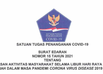 Satgas COVID-19 Terbitkan Edaran Pembatasan Kegiatan Masyarakat di Masa Libur Iduladha 2021