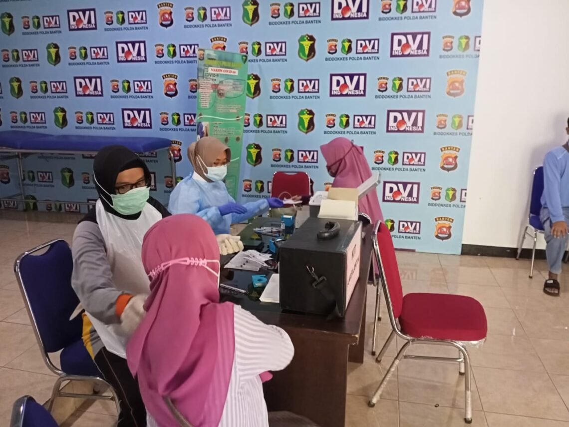 Sebanyak 45.906 Orang Telah di Vaksin Polda Banten