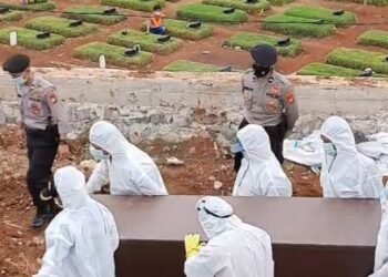 Sepanjang Bulan Juni, TPU Jombang di Tangsel Makamkan 271 Jenazah Covid-19
