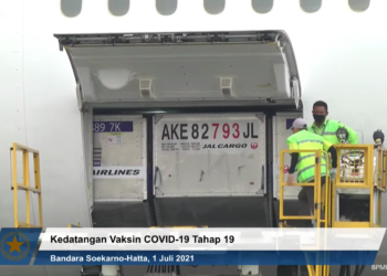 Tahap Ke-19, 998.400 Dosis Vaksin Astrazeneca Tiba di Tanah Air