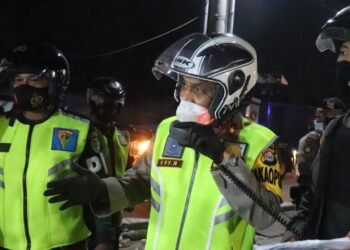 Wakapolda Banten Laksanakan Patroli Skala Besar Imbau Penerapan PPKM Darurat