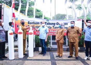 PT Pratama Abadi Industri Berikan Donasi 50 Tabung Oksigen ke Pemkot Tangsel
